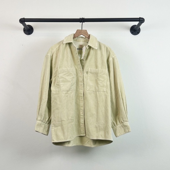 NWT Levi’s Jovi Relaxed Corduroy Button Down Shirt Jacket Shacket - Picture 5 of 8